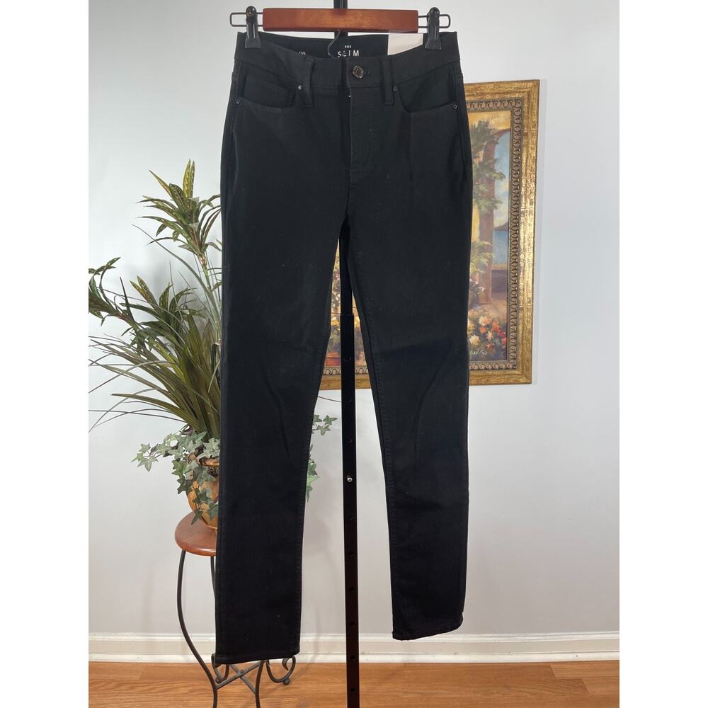 White House Black Market Jeans Womens 00R Black Ultimate Sculpt Fit Minimalist